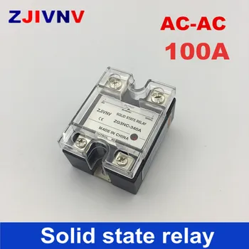 1 ks jednofázový AC-AC 100Amp Solid state relé 90-480VAC/80~250VAC ZG3NC-3100A 1 fáza AC SSR Vysokej kvality