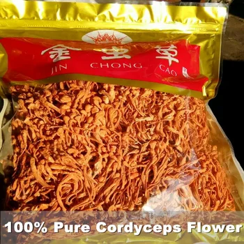 1000 g Čínskej Organické Wild Cordyceps Kvet Sinensis Kvet Vysoko Kvalitné Čisto Cao Hua Pre Zlepšenie imunity Narodeninám