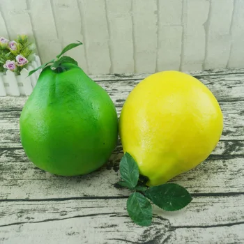 1pcs 15*20cm Vysoká imitácia Falošné umelé grapefruit Ovocie model&plastové falošné simulované umelé ovocie grapefruit