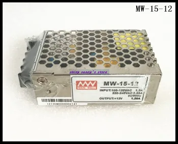 1Pcs MW-15-12 15W 12V 1.3 100-240Vac Vstup ,12v dc Výstup Regulovaný Prepínanie Napájania Ac na Dc Úplne Nové