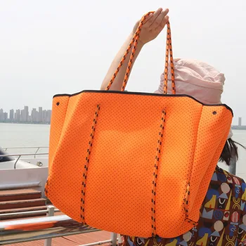 2021 dámy ramenní taška bežné neoprénová veľkú kapacitu kabelka pláži v kabelke luxusné letné nákupné tašky peňaženky