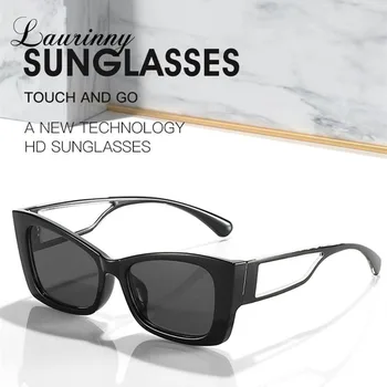 2022 Nové Retro Cat Eye slnečné Okuliare Ženy, Módny Dizajn Duté Mlieko Čaj Čisté Červené Okuliare UV400 Ochrana Slnečník slnečné Okuliare