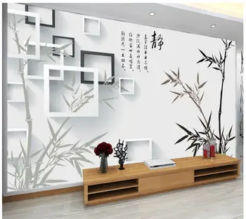 3D nástenné maľby, tapety vlastné foto tapety nástenná maľba 3D atrament bambusu pozadí steny papiere domov dekoratívne maľby