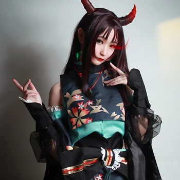 Anime Onmyoji Vampirella Ventilátor Hra Cosplay Kostým Kimono Parochňu Denne Žien Karneval Strany Jednotné Úplne Nové