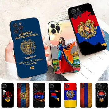 Arménsko Arméni Vlajka Telefón puzdro Pre iPhone 14 11 12 13 Mini Pro Max 8 7 6 6 X Plus SE 2020 XR XS Funda Prípade