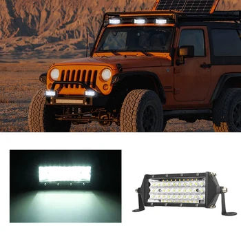 Auto Offroad Mieste Svetlomety 9-30V 6000K 54W LED Svetlomety Pre nákladné Vozidlo Jeep Lada Niva SUV 4WD 4X4 Barra Svetlomety