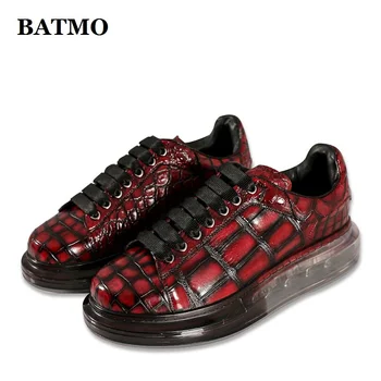 BATMO 2022 nový príchod krokodíla brucho pokožky príčinné obuv muži,muži Originálne kožené topánky