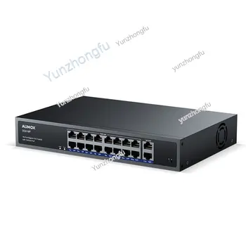Celkový príkon 250W Štandard 16-Port 2 Uplink Plný Gigabit PoE Switch Enterprise Engineering Security Monitoring Určených