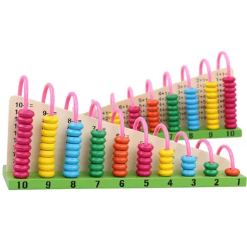 Drevené abacus Dieťa Matematika hračky Rainbow Perličiek Matematika Hračka Matematické Zručnosti Vzdelávania, vzdelávania v Ranom veku hračka darček Počítanie Abacus Diskutujte