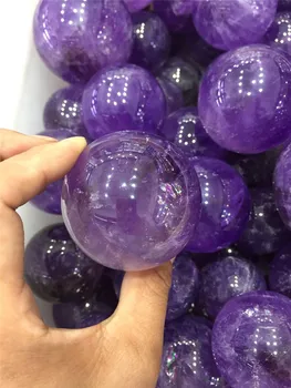 drop shipping prírodné ametyst kremeň drahokam oblasti reiki liečenie Orb crystal ball Domova meditácie loptu