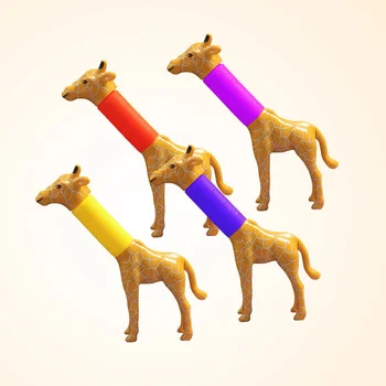 Fidget Hračiek 3D Žirafa Rúry Zmyslové Hračky Pre Dospelých, ako Zmierniť Stres Hračky Dieťa Autizmus Proti Stresu Plastové Vlnovcové Squeeze Hračky