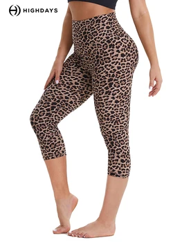 HIGHDAYS Leopard Legíny Ženy Lete Vysoký Pás Push Up Cvičenie Nohavice Fitness Bežné Slim Leginy Žena Bezšvíkové Športový