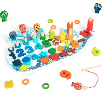 Horúce Predávať Deti Skoro Triedenie Montessori Drevené Puzzle Deti Magnetické Vzdelávacie Batoľa Zodpovedajúce Hry Hračky