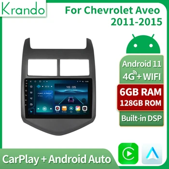 Krando Android 11.0 Automobilovej Navigácie GPS Pre Chevrolet Aveo 2 Sonic T300 2011-2015 Multimediálny Prehrávač Videa sa Dotknite Obrazovky Vedúci Jednotky