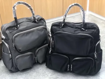 Kórejský Batoh High-grade Nylon Látkové Tašky pre Ženy Multi Vrecku Univerzálny Cestovný Batoh Mužov Voľný čas s Dvojakým použitím, Školské tašky