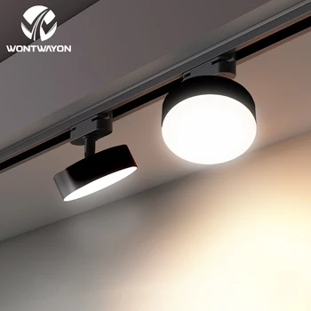 LED Track Light KLASU Osvetľovacie Nástenné svietidlo Sledovanie Pozornosti 9w 12W 18W Strop Sledovať Svetlo Nahradenie Halogénové Lampy AC220V