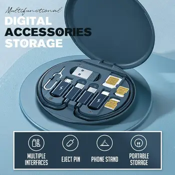 Mini Digital Gadgets Úložný Box Vodotesný Digitálny Úložný Box Cestovné EVA Dátový Kábel, Nabíjačka Prenosných Gadget Taška Vrecku