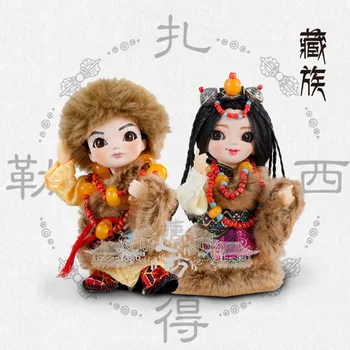Mini Humanoidný Bábiky Hračky Špeciálne Remeselné Darčeky Čínsky Tibeťania Nehmotného Kultúrneho Dedičstva