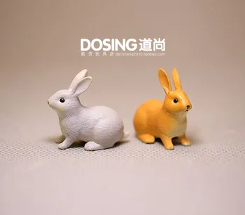 Miniatúrne Simulácie Zvieracích Roztomilý White Rabbit Model Figúrka Zberateľskú Pet Bunny Akčné Figúrky Hračky Pre Deti, Domáce Dekorácie Doll