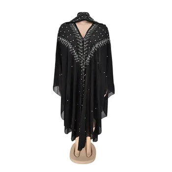 Moslimské Oblečenie Žien Oblečenie Afriky Oblečenie Diamond Šifón Šaty s Kapucňou Sexy tvaru Župan Elegantné Módne Ženy Moslimské Oblečenie