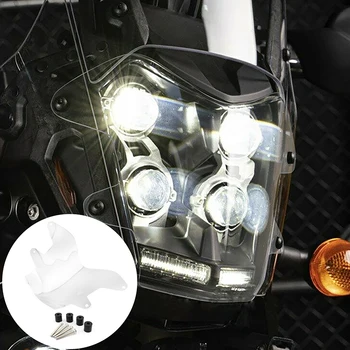 Motocykel Akryl Predného Svetlometu Chránič Svetla Kryt s Montážne Príslušenstvo pre Yamaha Tenere 700 2019 2020 2021 2022