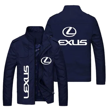 nové Mužov značky LEXUS logo vytlačené bunda voľný čas módne vetru kabát osobné stojan golier na zips, športové oblečenie
