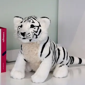 nové plyšové sedí tiger hračka vysokej kvality biely tiger bábika darček asi 45 cm