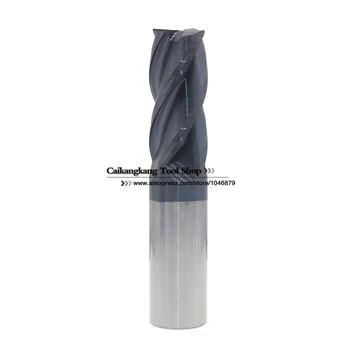 Nový 4 Flauta, Vedúci:20 mm Volfrámové ocele frézy CNC frézovanie Karbidu Konci mlyny Najvyššie rezanie tvrdosť: 45HRC 4F 20*20*45*100mm