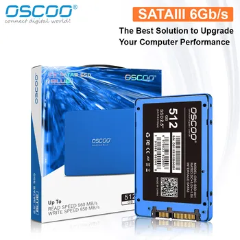 OSCOO 2.5 palcový SSD Modrá Pevný Disk SSD (Solid State Drive) Pevný Disk 2.5 palcov 256 gb SATAIII 512 gb diskom