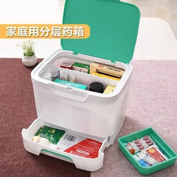 Prenosná Lekárnička Plastové Medicíny Box Úložný Medicíny Box Domov Lekárske Box Úložný Medicíny Box