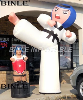 Prispôsobený Obrie Reklamný Charakter Nafukovacie Karate Muž Nafukovacie Taekwondo na predaj