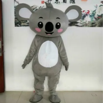 Sivá Koala Maskot Cosplay Kostým Chlpaté Vyhovuje Party Hra Fursuit Cartoon Šaty, Oblečenie, Karneval, Halloween, Vianoce, Veľká Noc Reklamné Oblečenie