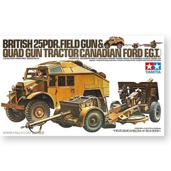 Tamiya Statický Model Zbraň Montáž 1:35 British 25PDR.POLE Zbraň & Quad Zbraň Traktor Kanadský Ford F. G. T Chlapci Darček Dospelých Zber