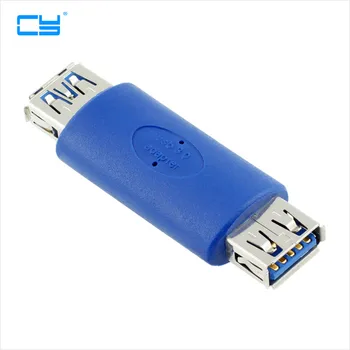 USB 3.0 Typ A Samica na Samica Konektor Adaptéra USB3.0 AF na AF Spojka F/F Rodovej Meniča Extender Converter pre Notebook 1PC