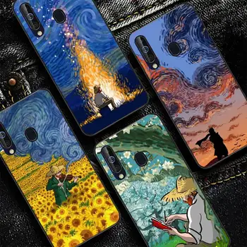 Van Gogh Art Maľovanie Telefón Prípade Redmi 8 9 9A pre Samsung J5 J6 Note9 pre Huawei NOVA3E Mate20lite kryt