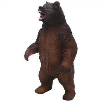 Veľká Veľkosť Medveď Hnedý Figúrka Simulácia Wild Animal Model Plastové Niesť Akcia Obrázok Pre Deti Darček Kolekcie Home Decor