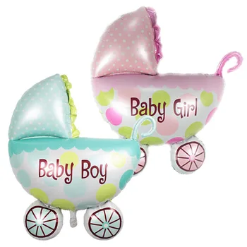 Veľké Baby Sprcha Balónikov Baby Kočík Baby Boy Girl Fóliové Balóny, nafukovacie Klasické Hračky, Narodeniny, Party Dekorácie Deti