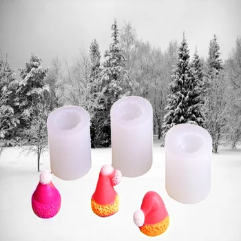 Vianočné hat silikónové formy na sviečku sadrové mydlo čokoláda jedlo M-2021