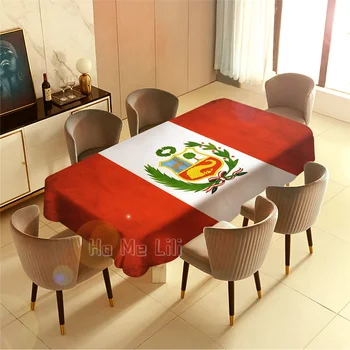Vlajka Peru Patten Dizajn Obrus Na Piknik Kuchyňa Jedálenský Stôl Dekor