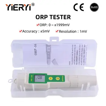 yieryi Profesionálne 169E ORP/Redox Tester Nepremokavé ORP Meter ORP Tester Potenciál Pozitívne A Negatívne ORP Meter