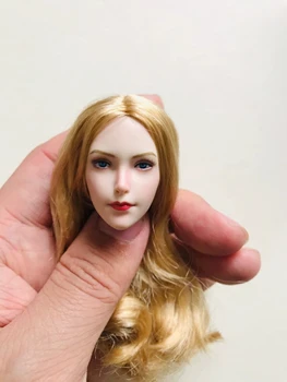 1/6 SDH021A Blond Vlasy Vymeniteľné Elf Uši Dievča Hlavu Sculpt Model Uchytenie 12