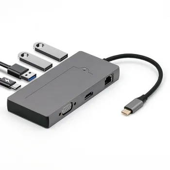 2022.NOVÝ Typ C HUB M. 2 SSD Dokovacej Stanice 8 V 1 USB 3.0, HDMI Kompatibilné s Rj45 PD Rýchlo, Originálny Továreň na Predaj Limitované Odporúčame