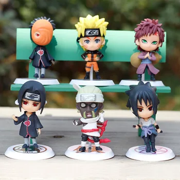 Anime Naruto Obrázok Akcie Skutočný Kvalitné Hračky Kakashi Sasuke Ploche Ornament Deti Narodeniny Miestnosti Dekorácie Roztomilý Dary