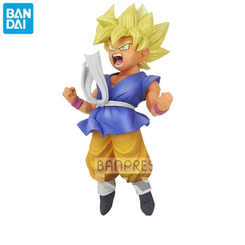 BANDAI Pôvodné FES 16 Son Goku Žlté Vlasy Super Saiyan Dragon Ball GT Akcie Obrázok Modelu Detské Hračky