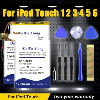 DaDaXiong Vysokej Kvality 616-0343 616-0473 616-0553 616-0619 A1641 Batérie Pre Apple iPod Touch 1 2 3 4 5 6 Vymeňte Batérie+Nástroj