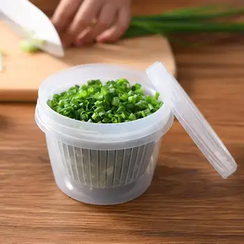 Double-layer kuchyňa úložný box chladnička špeciálne zelená cibuľa zázvor, cesnak úložný box uzatvorených plastových mozgov ovocie box set