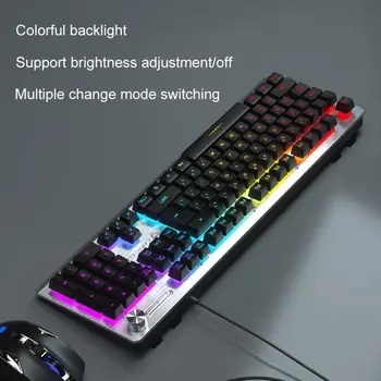 Mechanické Klávesnice USB Káblové Klávesnice Prenosných Vysoký Výkon Kreatívne hranie hier na PC RGB LED Klávesnica s podsvietením