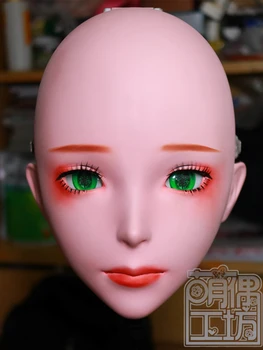 (MO6246) Super Kvalitné Ručné Žena Živice Plnú Hlavu Masku S Lock Japonský Znak Cosplay Kigurumi Maska Crossdresser Bábika