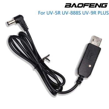 Originálne USB Nabíjačka, Kábel Pre Baofeng UV-5R UV-82 UV9R BF-888S UV-82HP UV-5X3 Nabíjačku Base Pôvodný USB Nabíjanie Line hot predaj