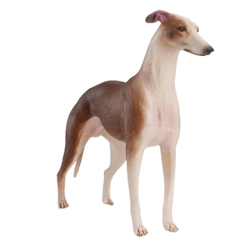 Realistické Greyhound Hračky, Plastové Psy Mini Zvieracích Postáv Nádherné Remeselné Deti Skvelé Narodeninové Darčeky Party Láskavosti